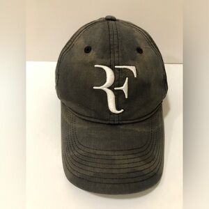 Nike Roger Federer Hat Cap Sun faded Dark Gray Adjustable Strap Back Adult Tenni